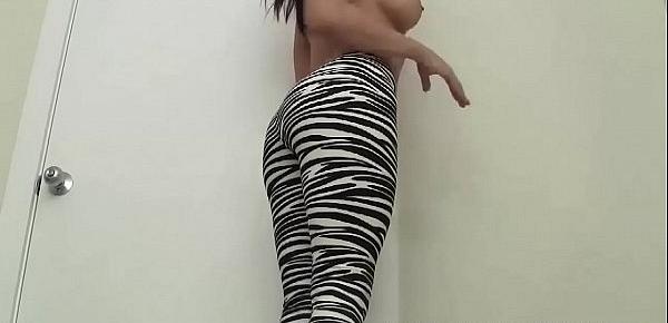  I think you will love my new zebra print yoga pants JOI
